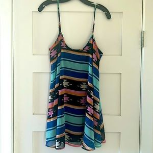Show Me Your Mumu Bella Aztec Tribal Mini Dress Size M